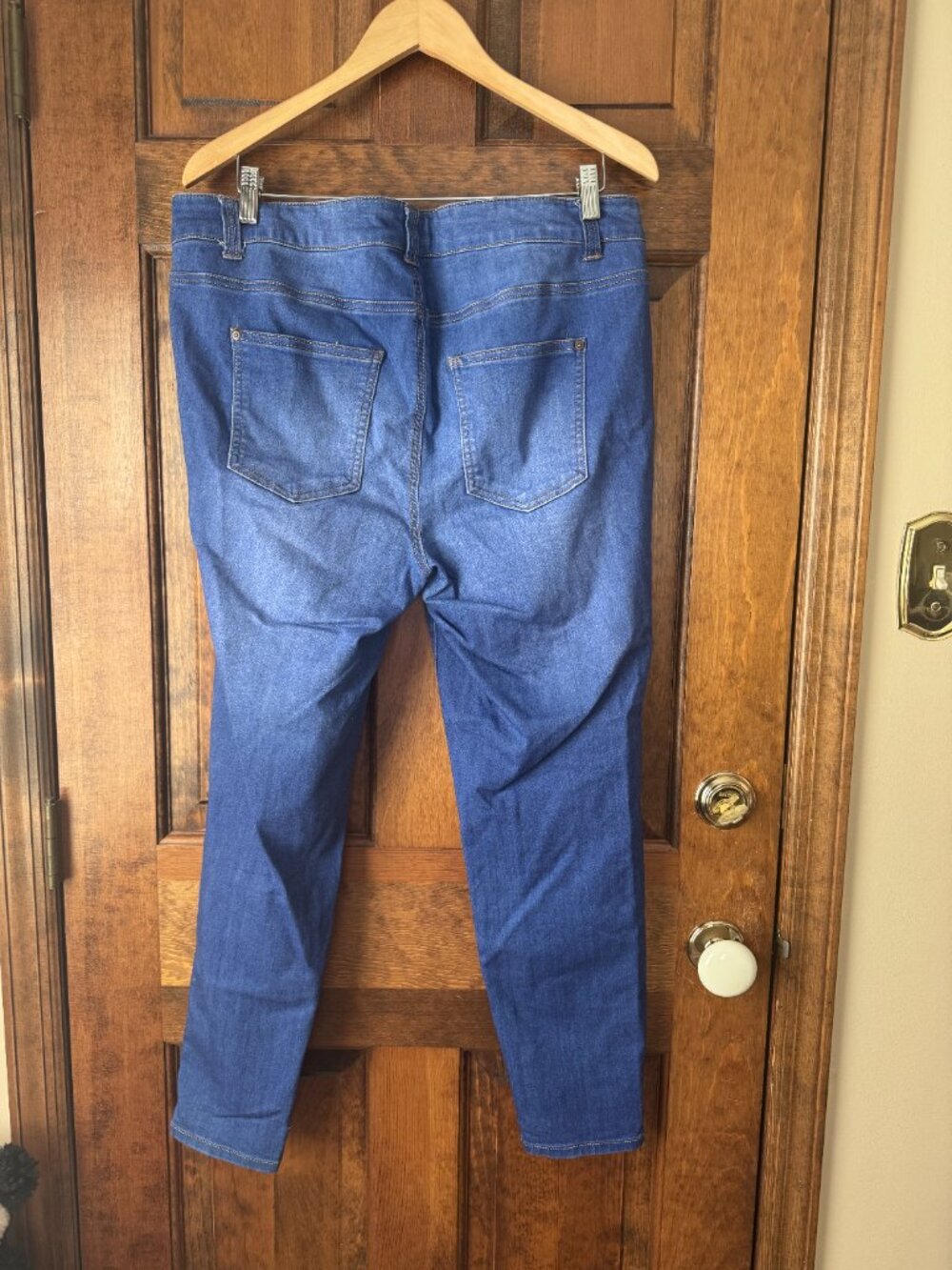 #1 Forever 21+ Medium Wash Denim Skinny Jeans Size 16 - Picture 7 of 10